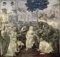 Adoration of the Magi with Lake Como mountain by Leonardo
