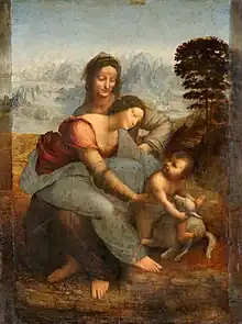 Leonardo, The Virgin and Child with Saint Anne, 1513